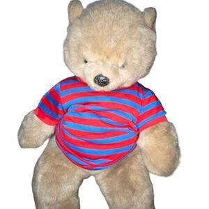 Vintage Avanti Applause Teddy Bear Plush Italy Jockline Shower Nursery 1985 15"